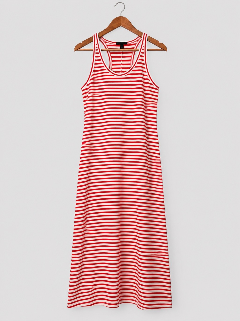 J. Crew Stripped Red Racerback Dress Sz Small Cotton Vacation Beach Preppy